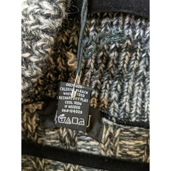 LouLou Womens Long Black Knitted Sleeveless Cardigan Sweater Vest Size Med NEW - Picture 6 of 9